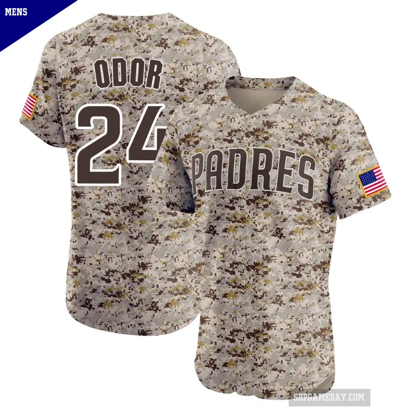 Men's No.24 Rougned Odor San Diego Padres Camo Elite Alternate Vapor Premier Jersey