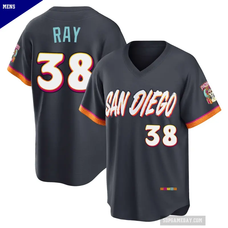 Men's No.38 Robbie Ray San Diego Padres Limited Obsidian 2026 City Connect Stadium Jersey