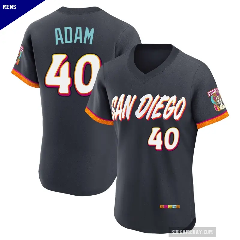 Men's No.40 Jason Adam San Diego Padres Authentic Obsidian 2026 City Connect Stadium Jersey