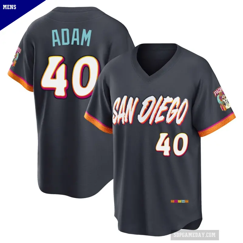 Men's No.40 Jason Adam San Diego Padres Limited Obsidian 2026 City Connect Stadium Jersey