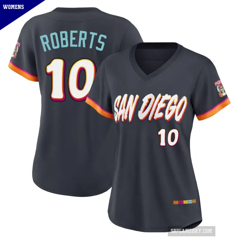 Women's No.10 Bip Roberts San Diego Padres Limited Obsidian 2026 City Connect Stadium Jersey