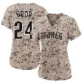 Women's No.24 Rougned Odor San Diego Padres Camo Limited 2nd Alternate Jersey