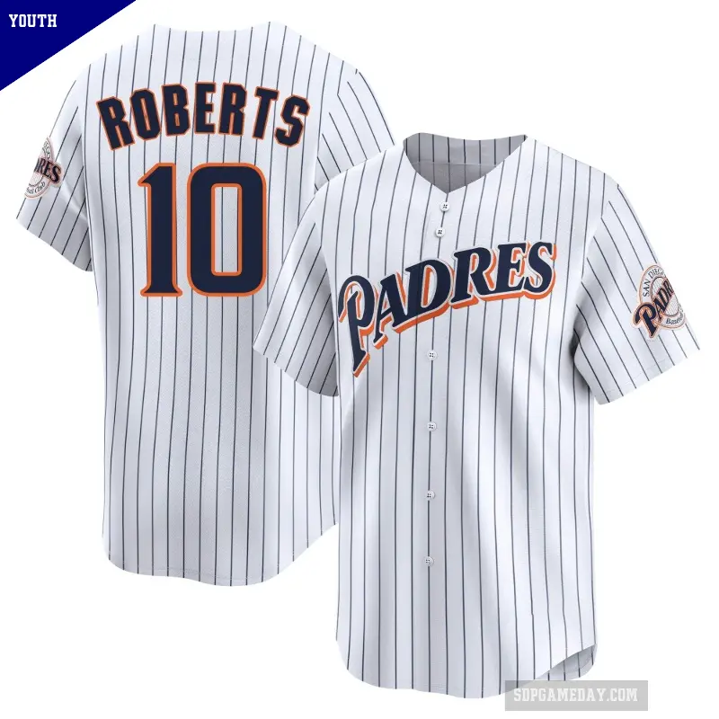 Youth No.10 Bip Roberts San Diego Padres White Limited Cooperstown Collection Jersey