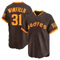 Youth No.31 Dave Winfield San Diego Padres Brown Limited Cooperstown Collection Jersey